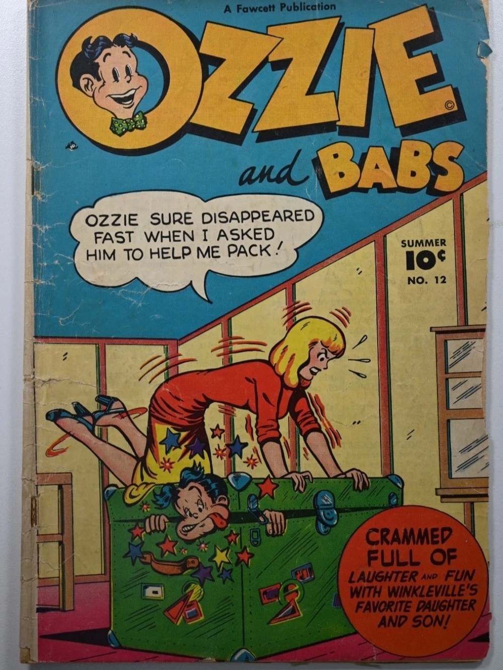 Ozzie and Babs #12 (Fawcett Comics Summer 1949) Raw Grade Good
